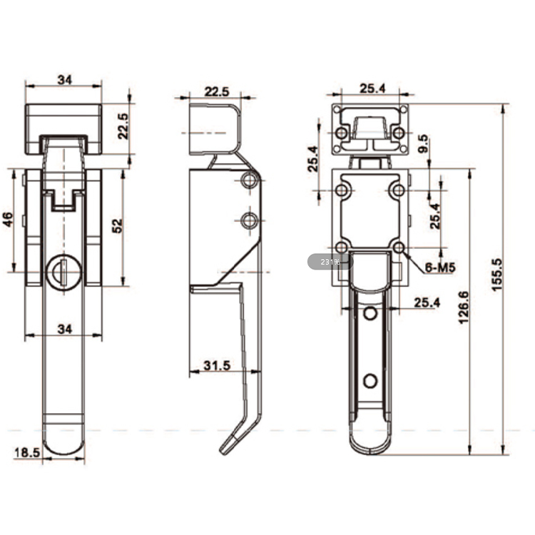 Boucle de serrage de type poussoir-C9401-1